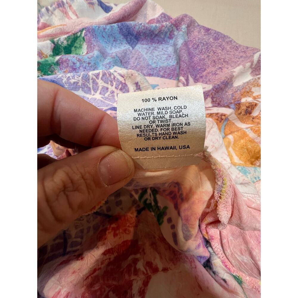 Jams World Dress Fun Floral Print Empire Waist Button Closure Womans Size M - Picture 6 of 7